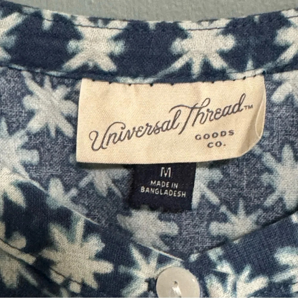 Universal Thread Blue Patterned Jumpsuit - Picture 7 of 8